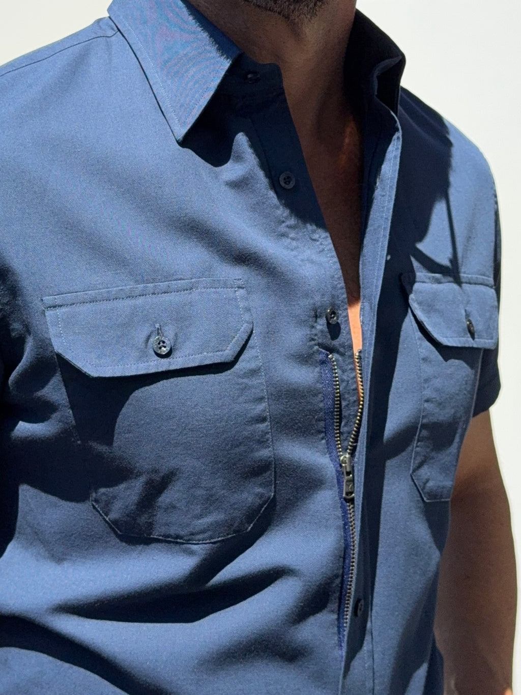 The Short Sleeve Utility Shirt - Navy