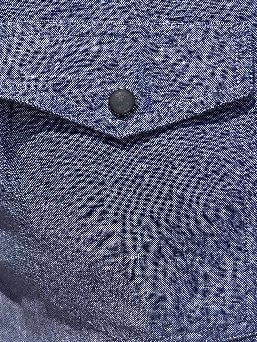 Linen Blend Western - Indigo- Small Batch #670