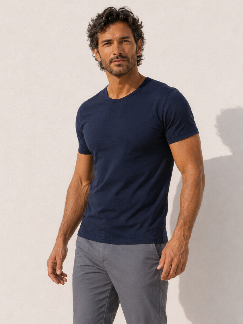 Crewneck T-Shirt in Tedra™ Light