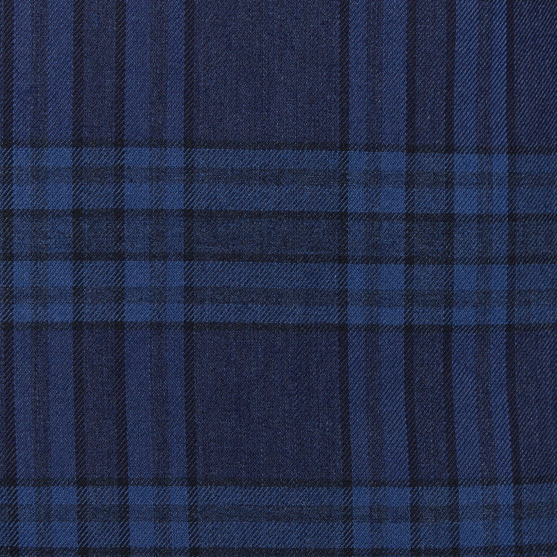 Navy & Blue Plaid Flannel - Navy & Blue