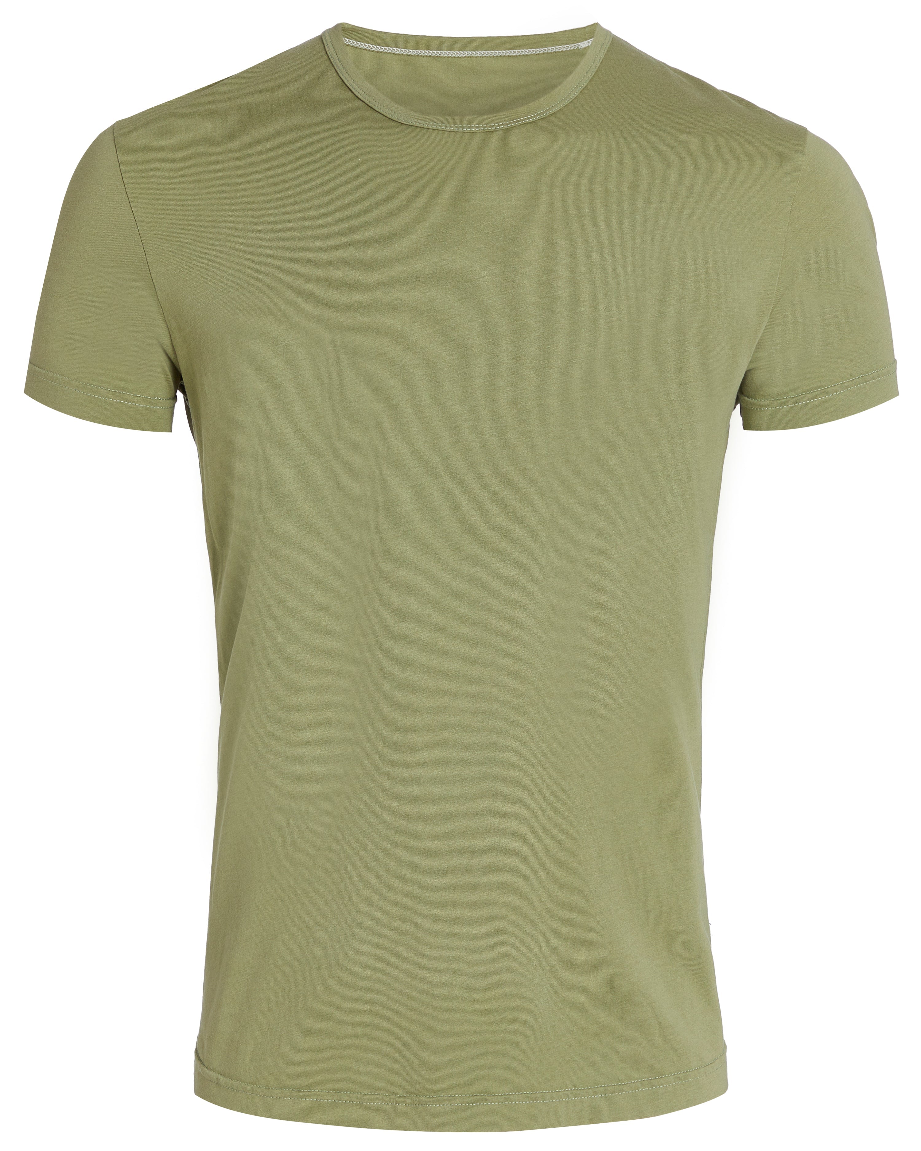 Crewneck T-shirt in Tedra™ Light - Light Army