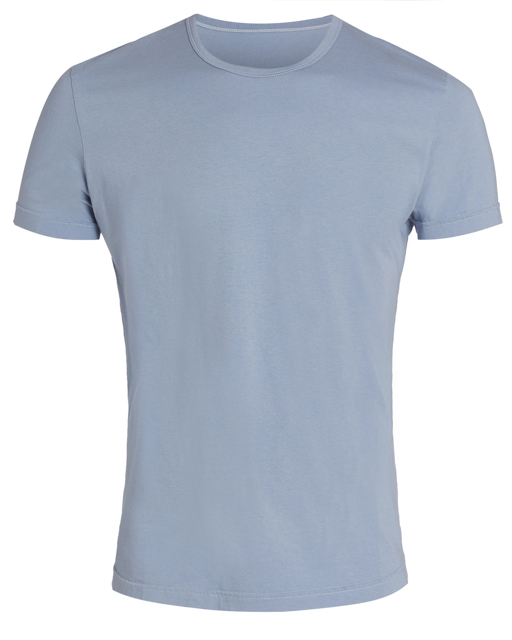 Crewneck T-shirt in Tedra™ Light - Sky Blue