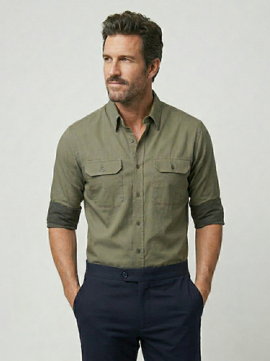 The Utility Shirt in Twill