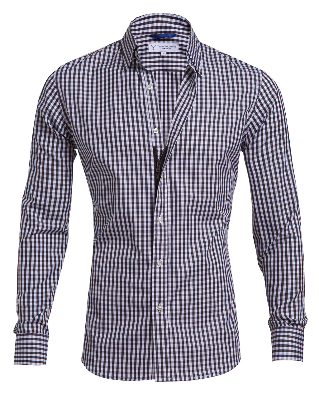 The Gingham Poplin - Black Gingham Poplin