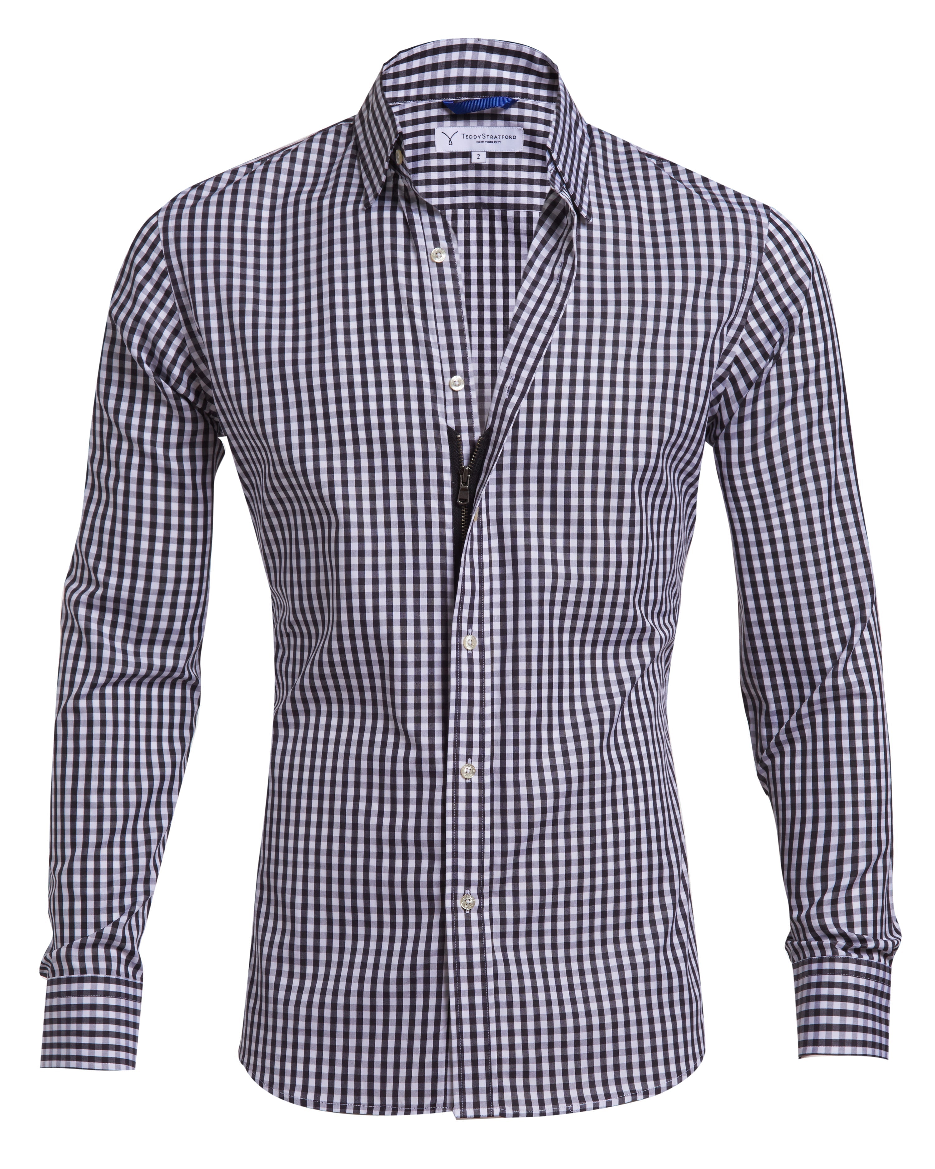 The Gingham Poplin - Black Gingham Poplin