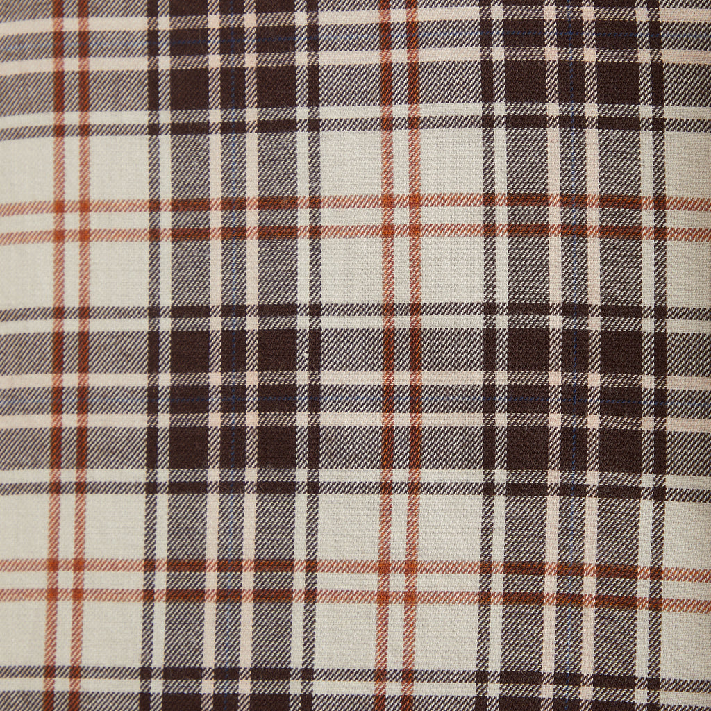 Tan & Brown Plaid Flannel - Tan & Brown