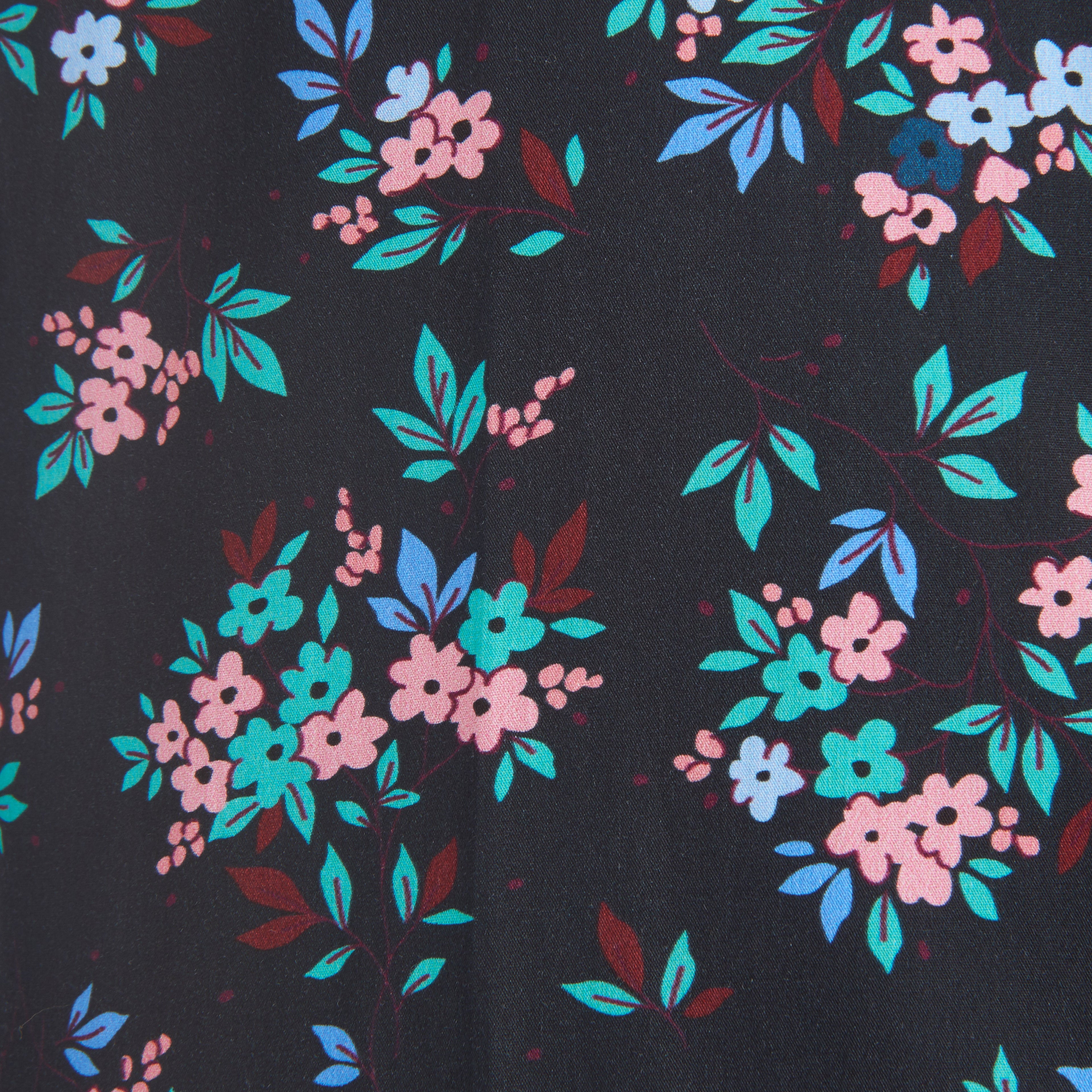 The Hanging Gardens Party Shirt - Hanging Flowers on Navy