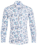 The Hanging Gardens Party Shirt - Hanging Flowers on White Small Batch