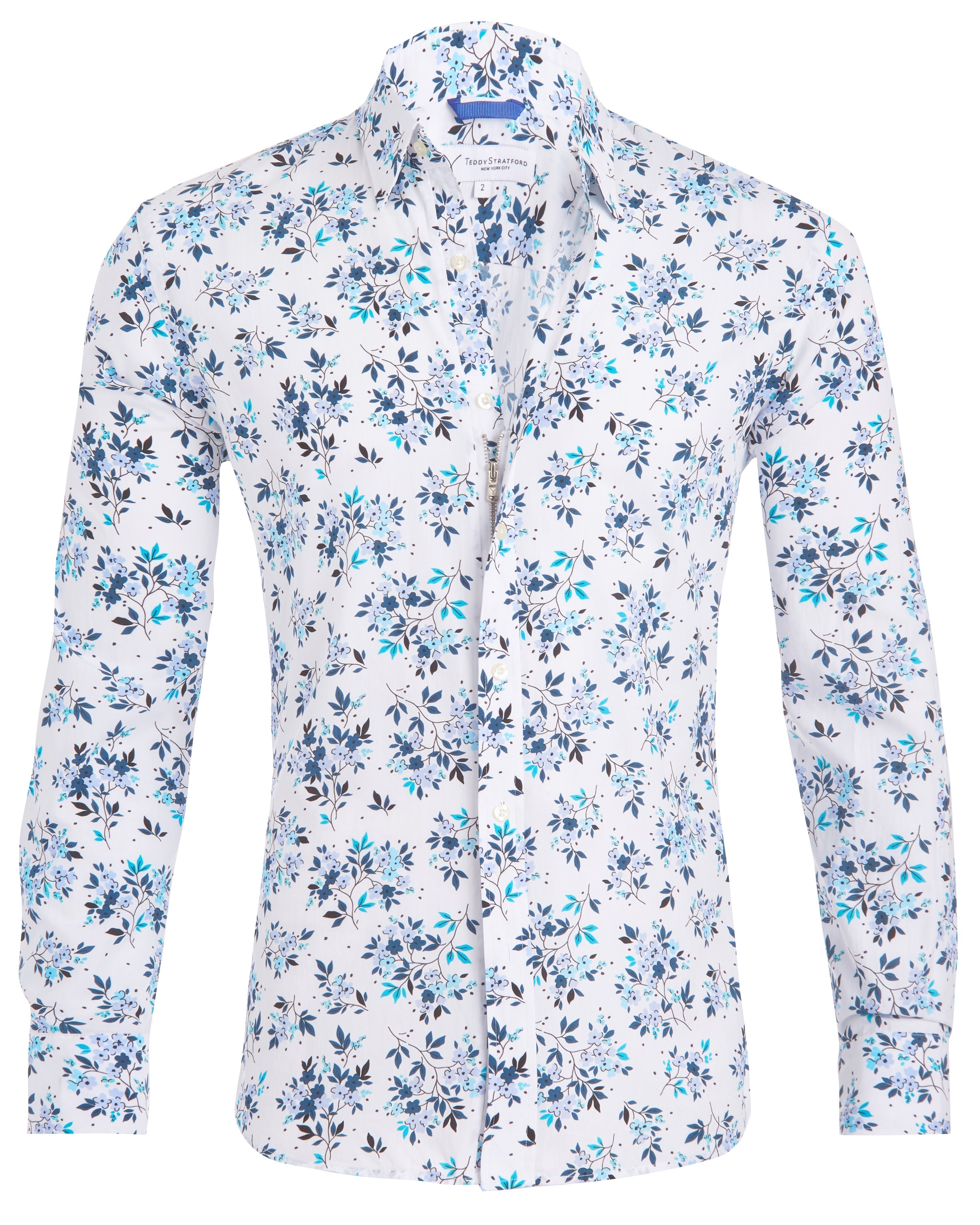 The Hanging Gardens Party Shirt - Hanging Flowers on White Small Batch