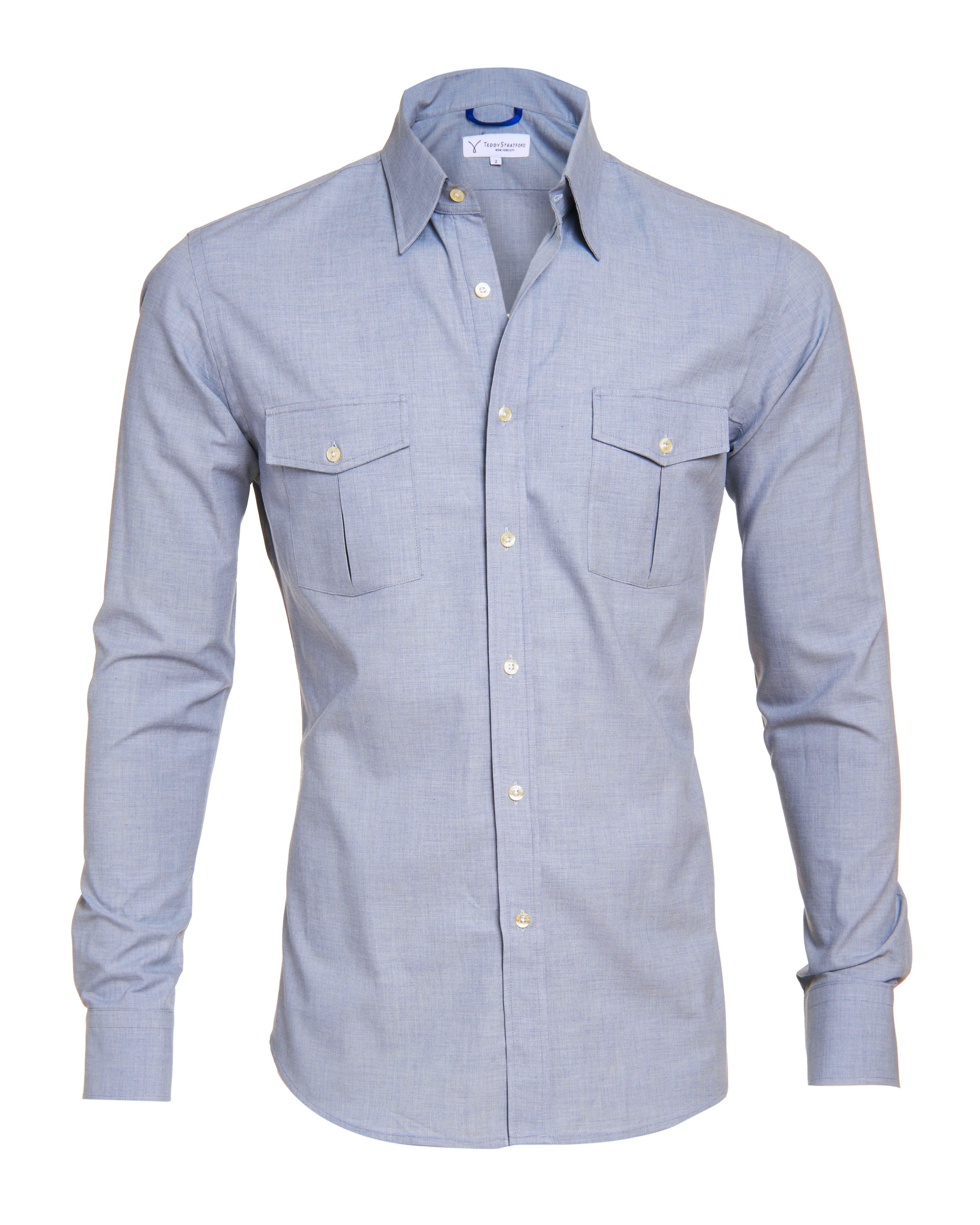Unbrushed Flannel - Slate Blue