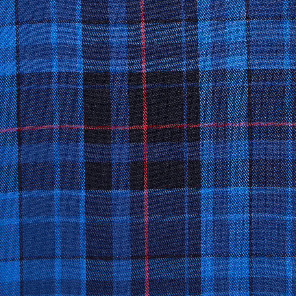 Royal Blue & Black Plaid Flannel - Royal Blue & Black Plaid