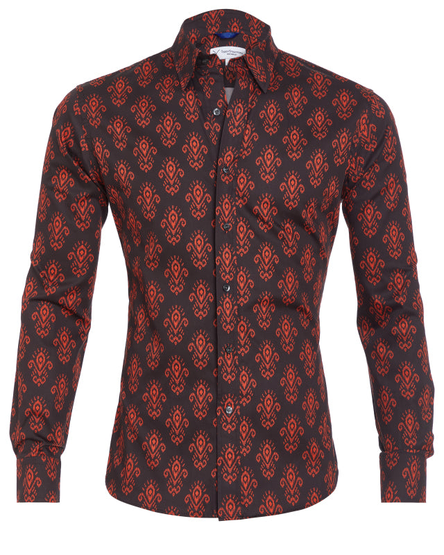 Fleur-de-Lis Party Shirt - Bordeaux