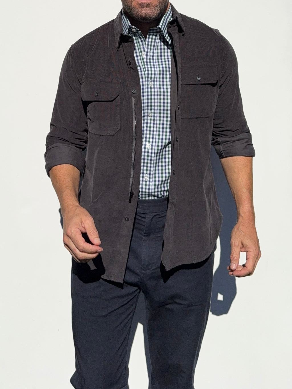 The Corduroy Work Shirt - Charcoal