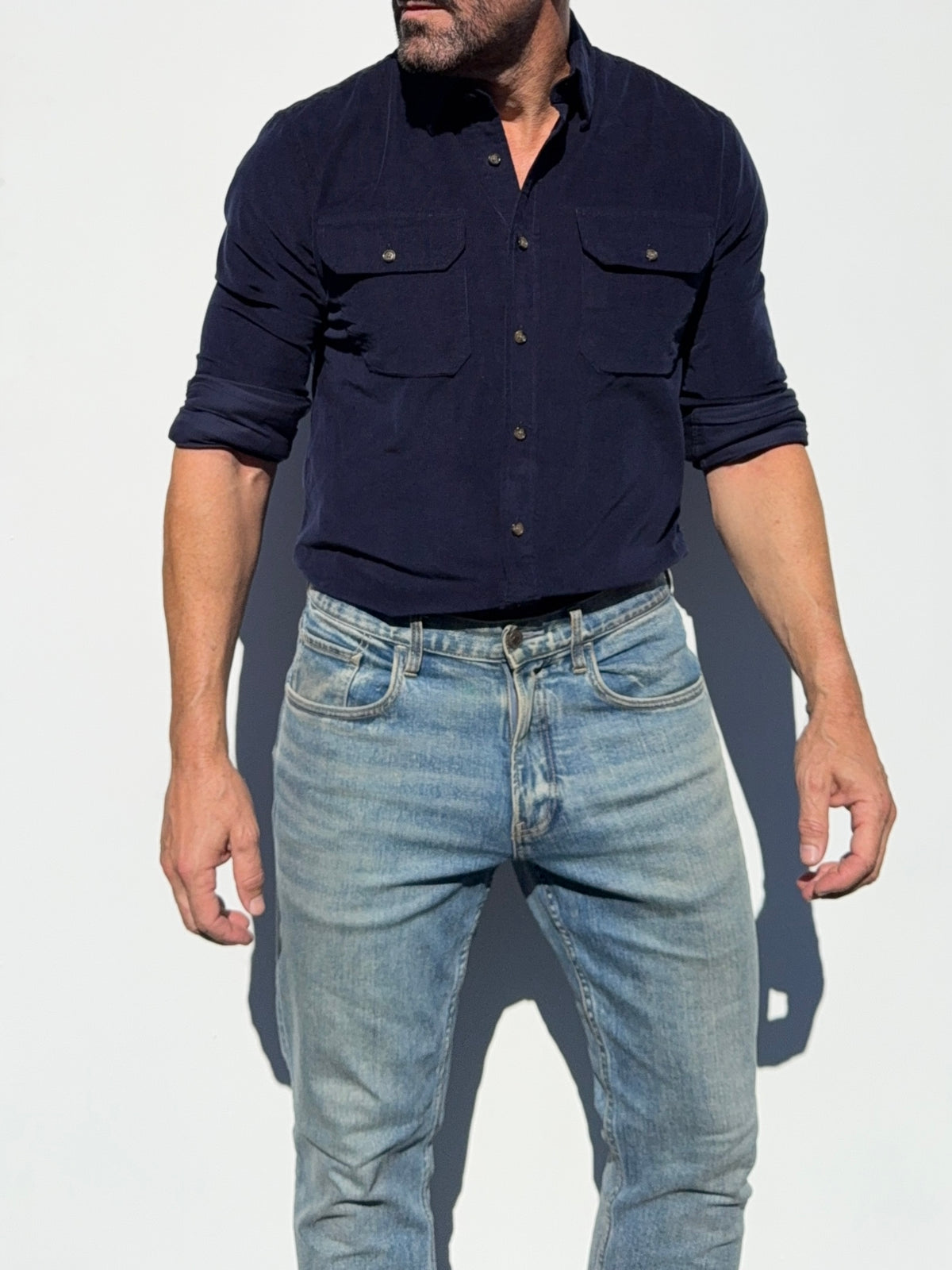 The Corduroy Work Shirt - Navy