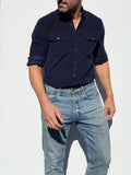 The Corduroy Work Shirt - Navy