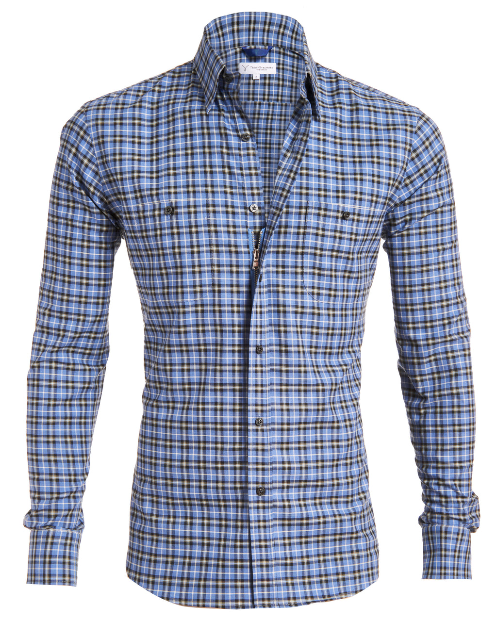 Blue, Gray & Black Flannel