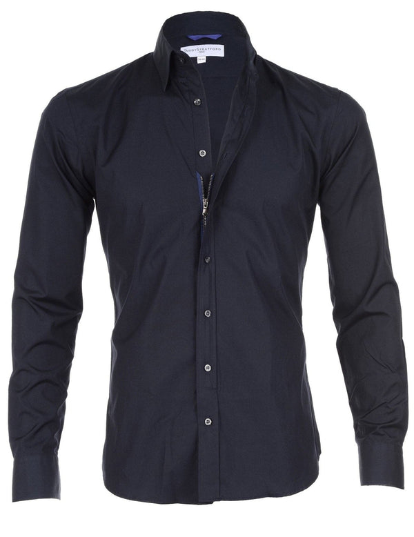 Athletic Fit Button Down Shirts that Zip Teddy Stratford
