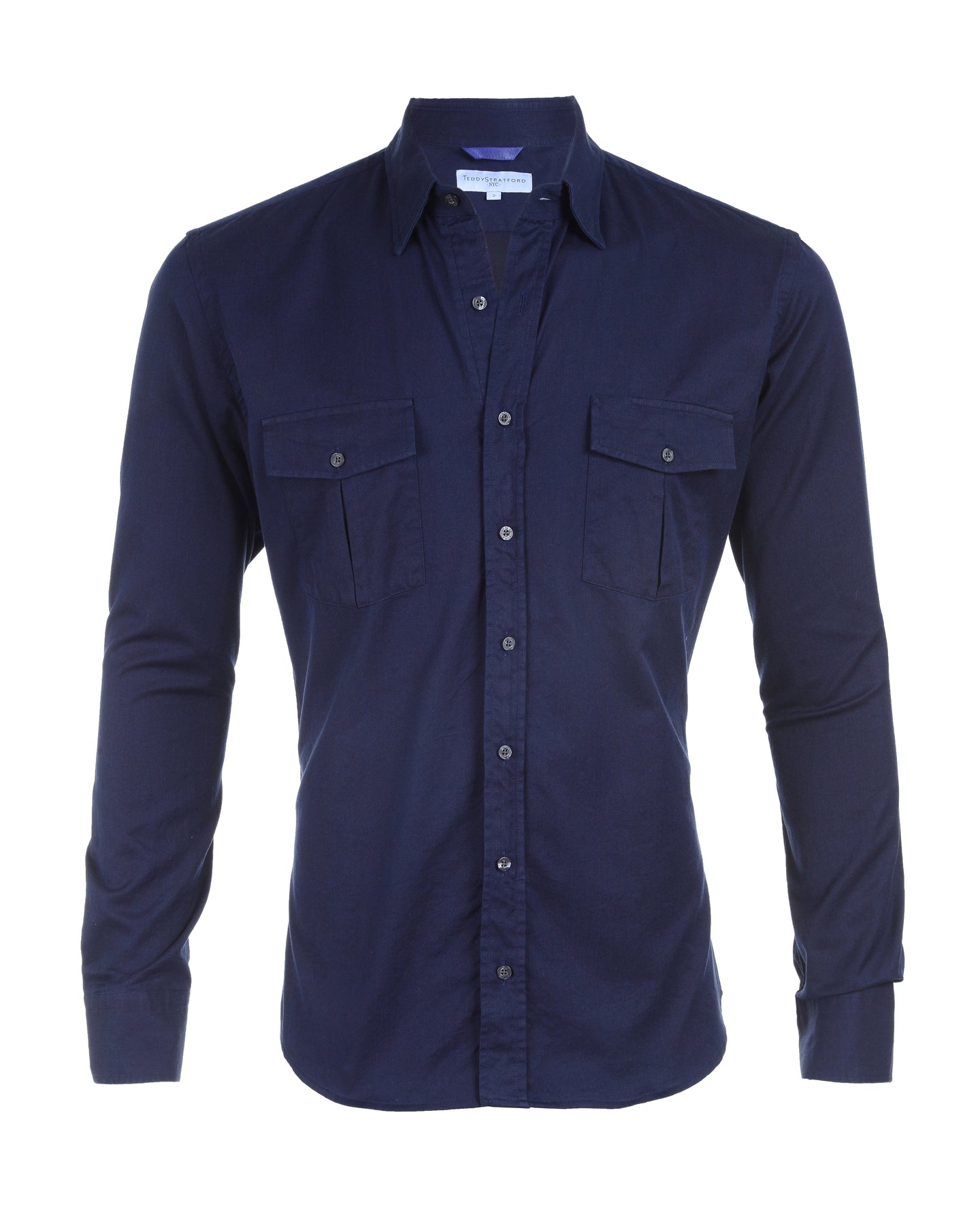 Zipper button hot sale up shirt