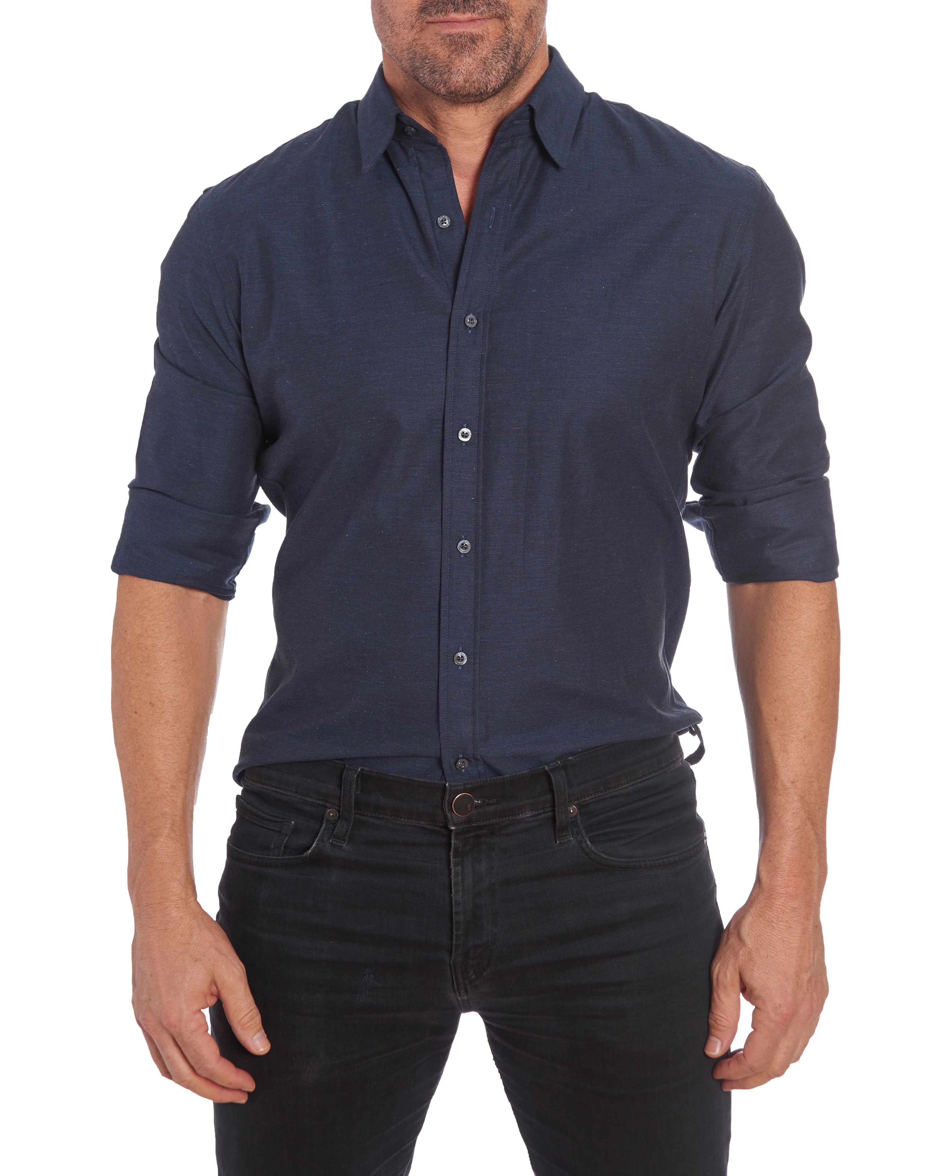 Super Lightweight Cotton- Long Sleeve - Navy