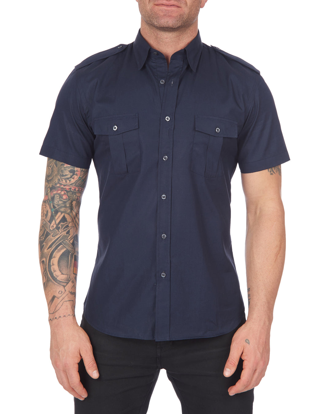 The Pilot Shirt- Short Sleeve Teddy Stratford
