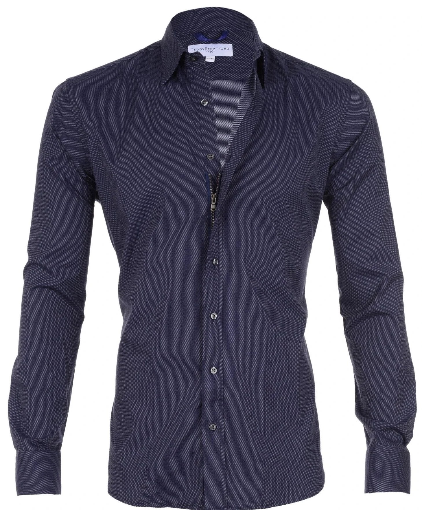 Midnight Micro-Dot - Midnight Blue