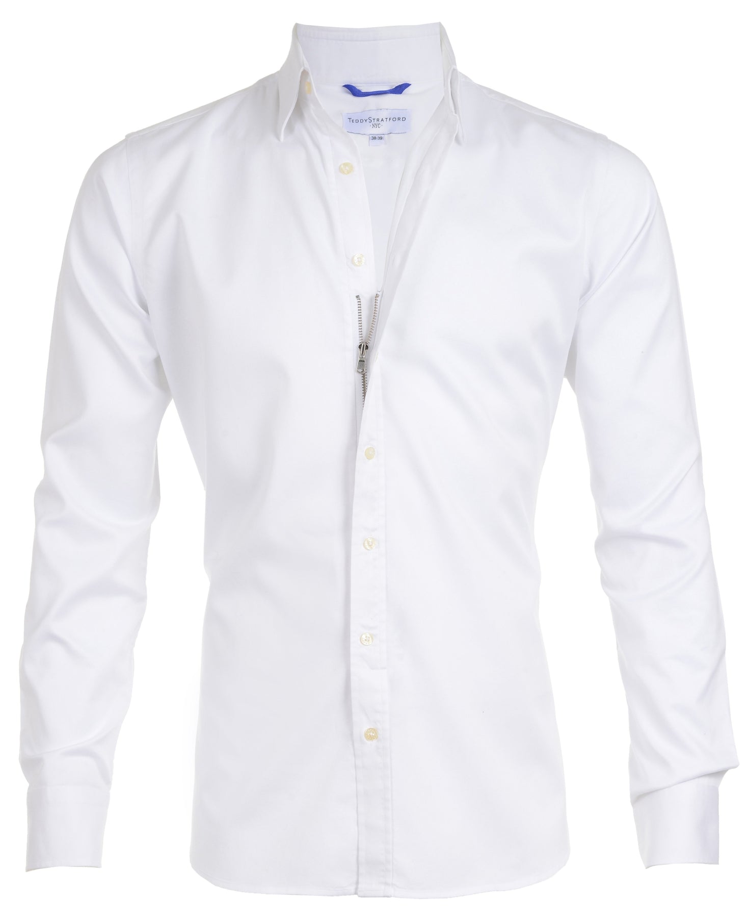 White clearance zipper shirt