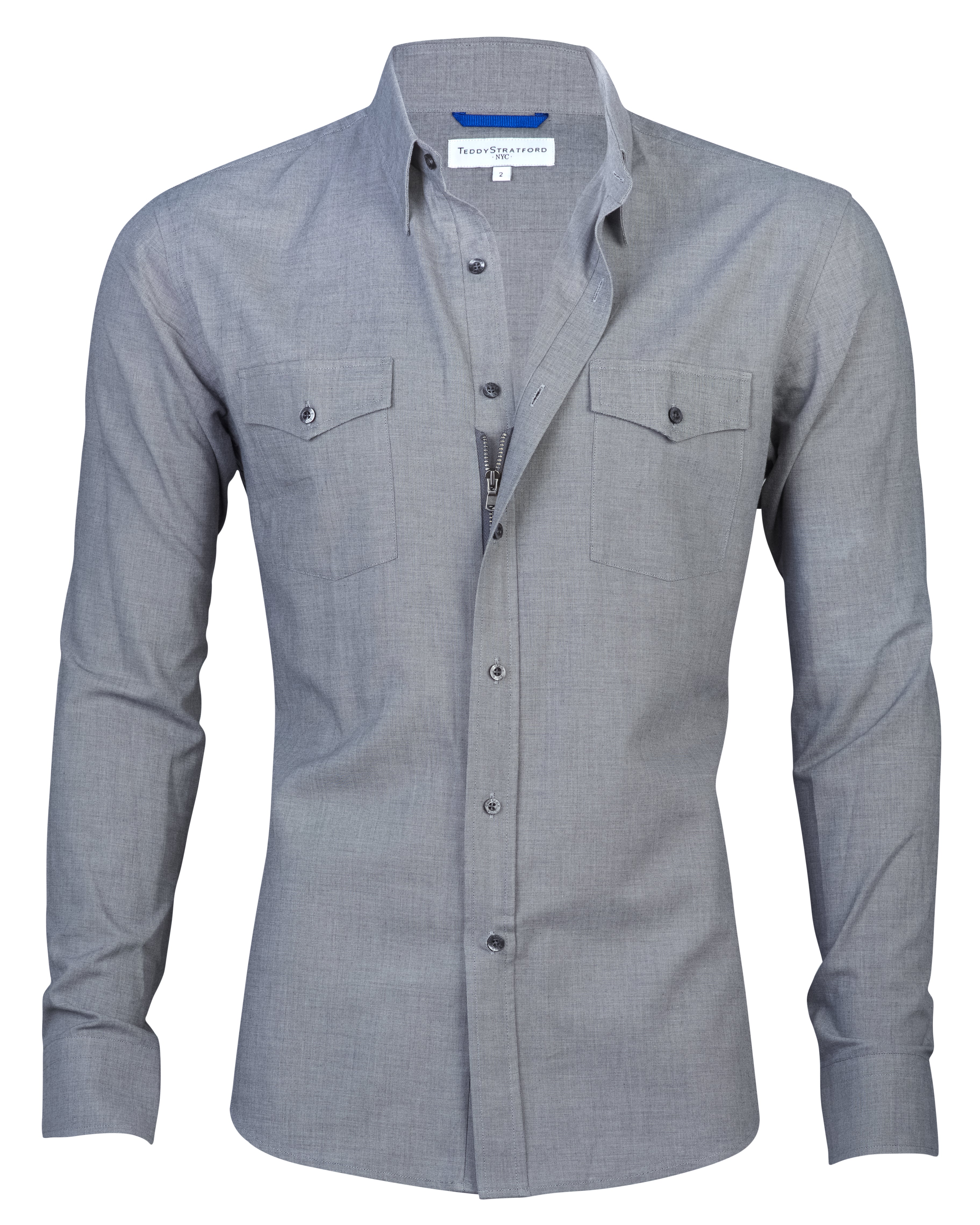 Unbrushed Flannel - Slate Gray