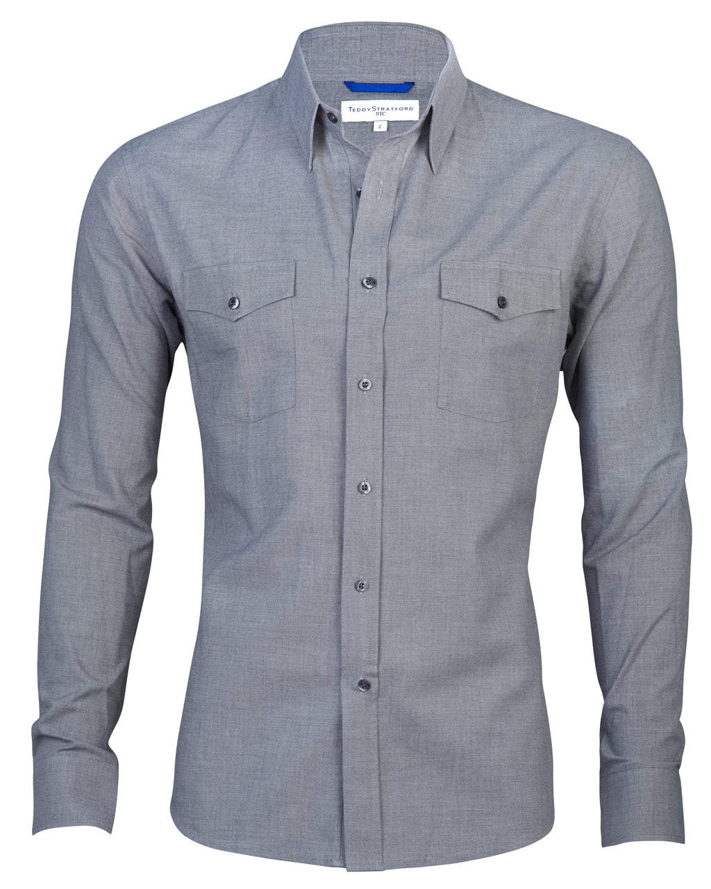 Unbrushed Flannel - Slate Gray