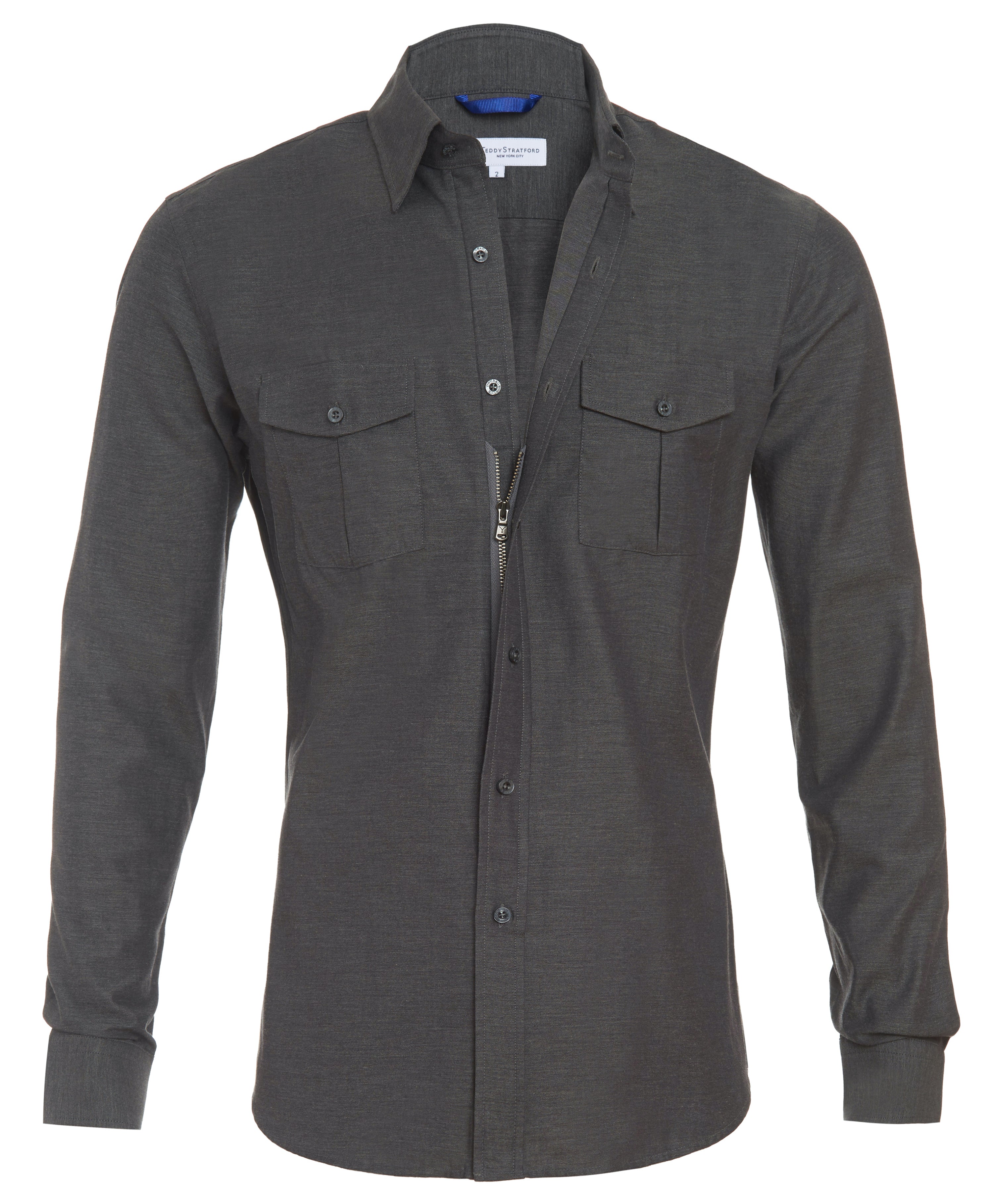 The NYTD Two-Pocket Twill - The NYTD in Gray Twill – Teddy Stratford