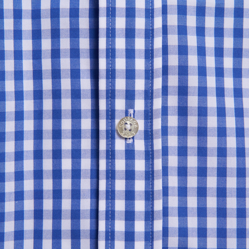 The Gingham Poplin - Navy Gingham Poplin
