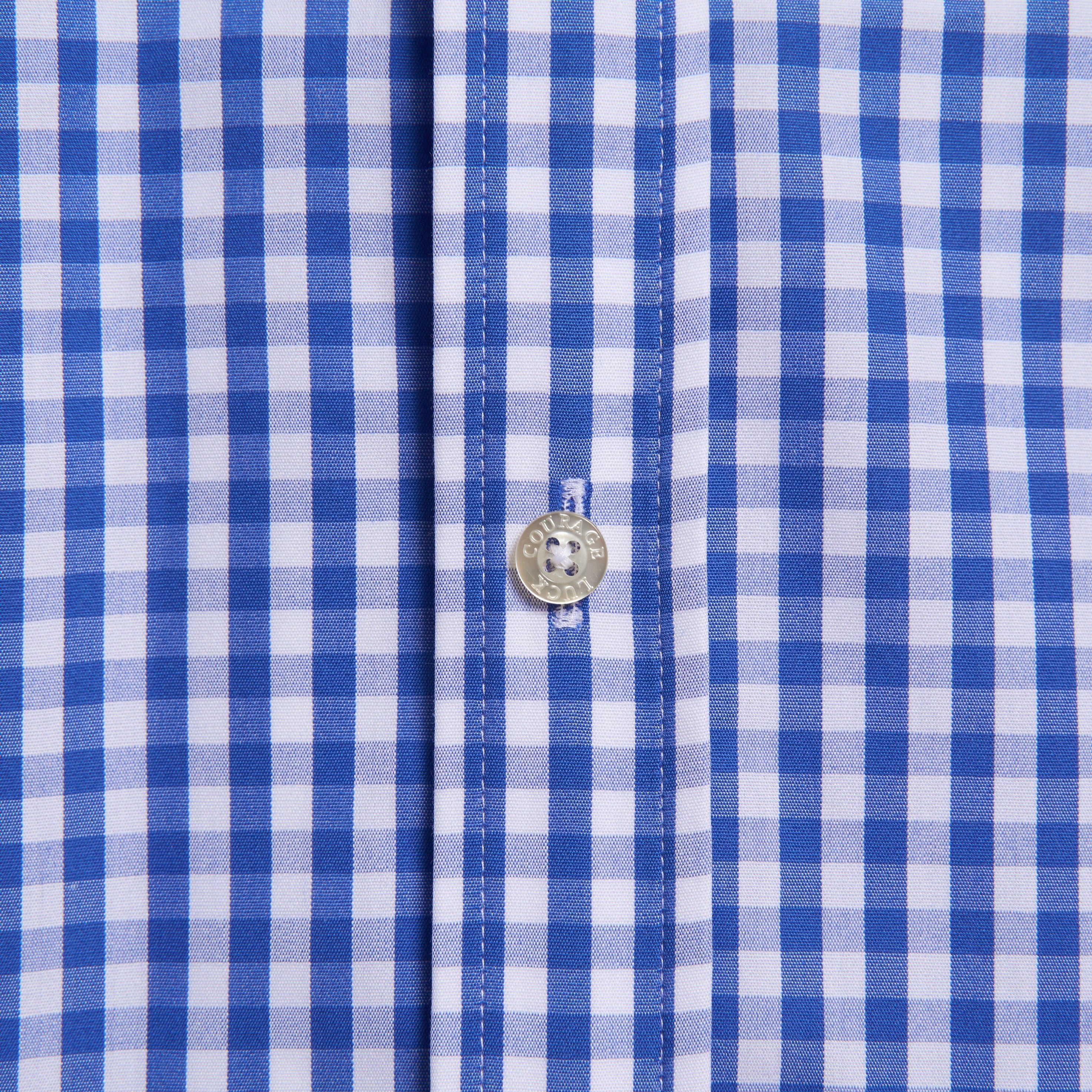 The Gingham Poplin - Navy Gingham Poplin