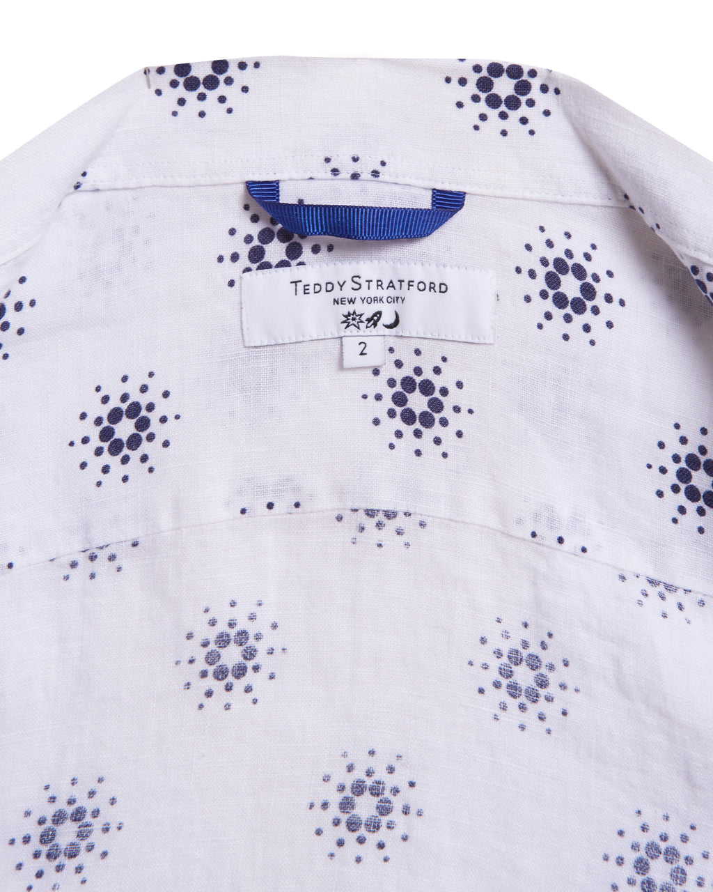 Cardano Summer - White Linen Aloha Shirt
