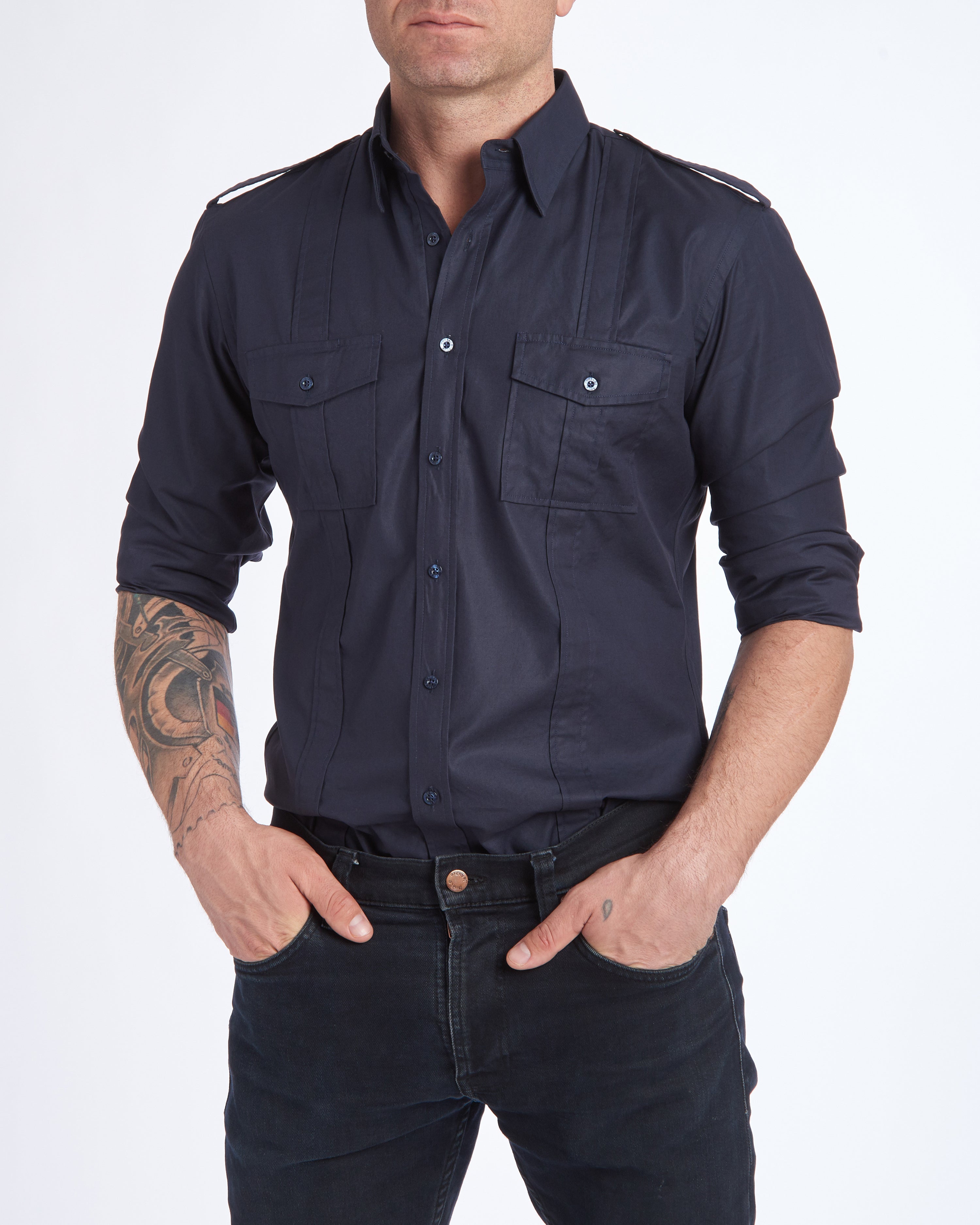 The Raider Shirt - Midnight Blue