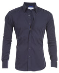 Wrinkle Resistant Broadcloth - Midnight Blue