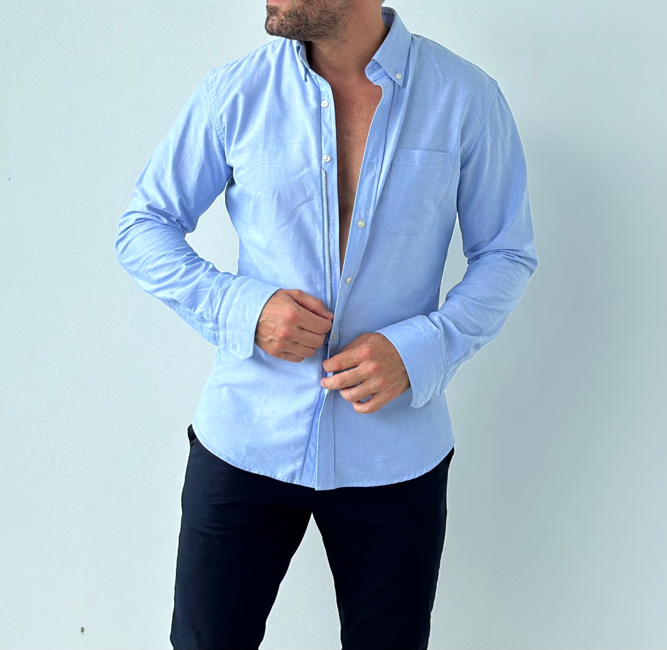 The Solid OCBD - Light Blue